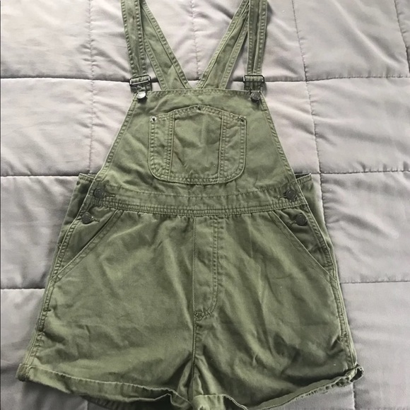 Brandy Melville Denim - Brandy Melville Olive Green Overalls